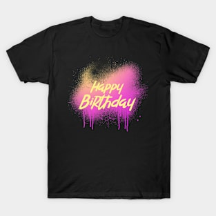 Happy Birthday Artistic T-Shirt